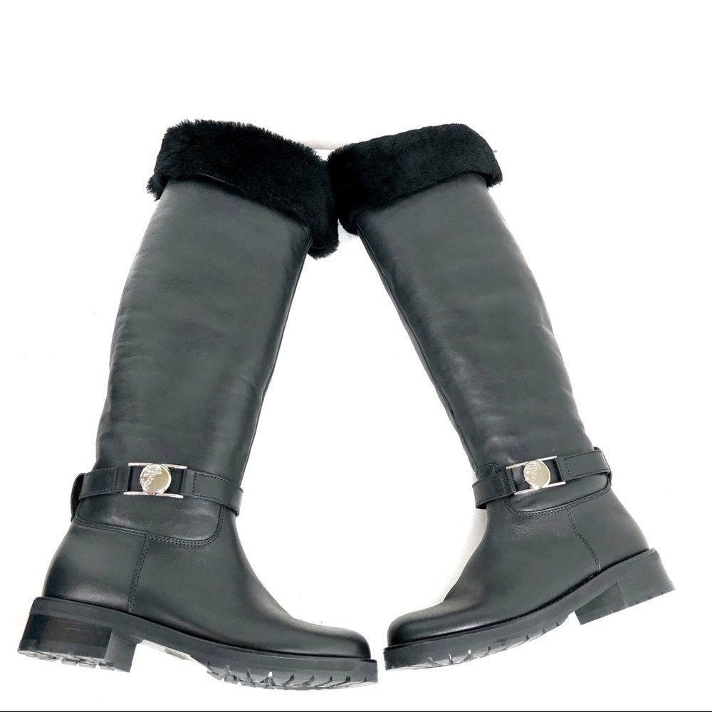Versace Collection Made in Romania Black Boot Sz37 - Picture 3 of 8